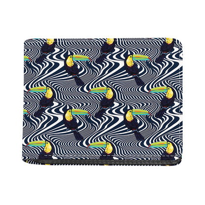 Illusion Toucan Print Bifold Wallet