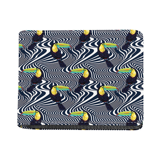 Illusion Toucan Print Bifold Wallet