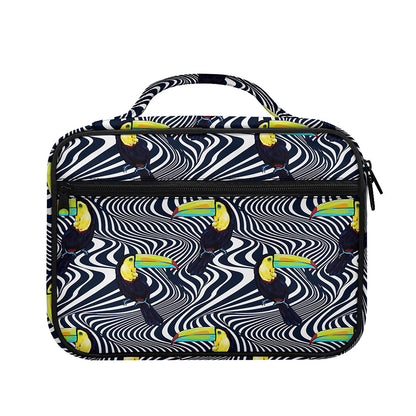 Illusion Toucan Print Briefcase Bible Bag