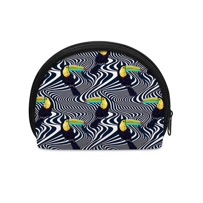 Illusion Toucan Print Coin Purse