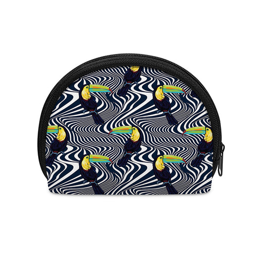 Illusion Toucan Print Coin Purse