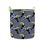 Illusion Toucan Print Collapsible Laundry Basket