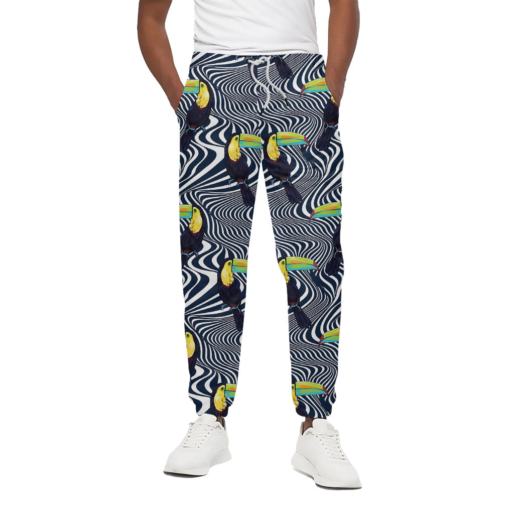 Illusion Toucan Print Cotton Pants