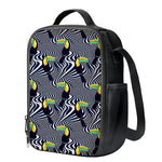 Illusion Toucan Print Crossbody Lunch Bag