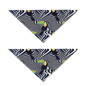 Illusion Toucan Print Dog Bandana