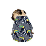 Illusion Toucan Print Dog Zip Up Jacket