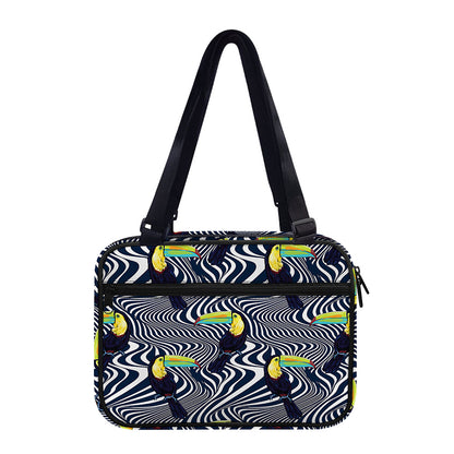 Illusion Toucan Print Double Strap Bible Bag