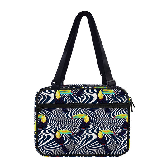 Illusion Toucan Print Double Strap Bible Bag