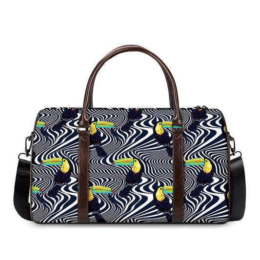Illusion Toucan Print Duffle Bag