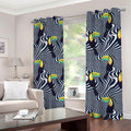 Illusion Toucan Print Extra Wide Grommet Curtains