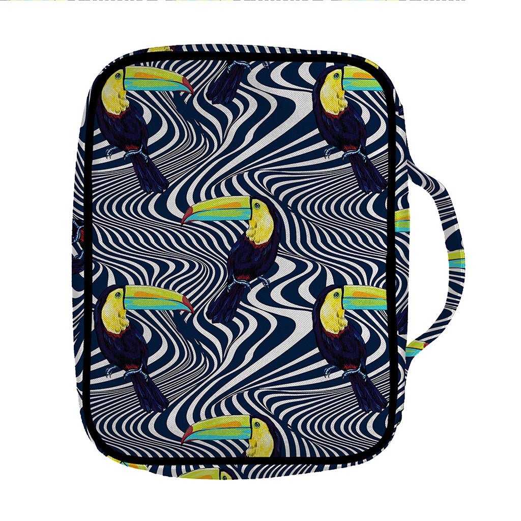 Illusion Toucan Print Front Pocket Bible Bag