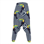 Illusion Toucan Print Hammer Pants