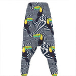 Illusion Toucan Print Hammer Pants