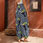 Illusion Toucan Print Harem Pants