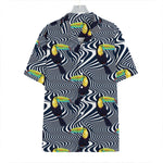 Illusion Toucan Print Hawaiian Shirt