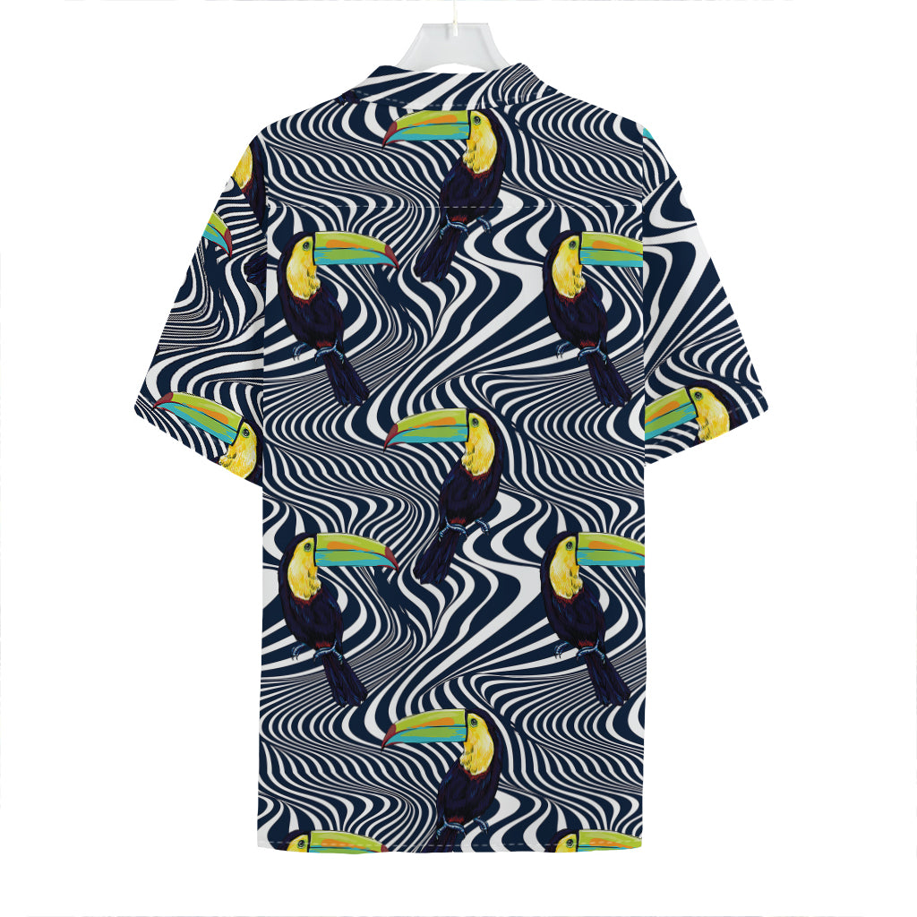 Illusion Toucan Print Hawaiian Shirt