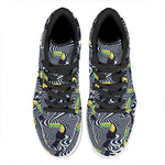 Illusion Toucan Print High Top Leather Sneakers