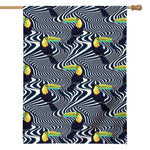 Illusion Toucan Print House Flag