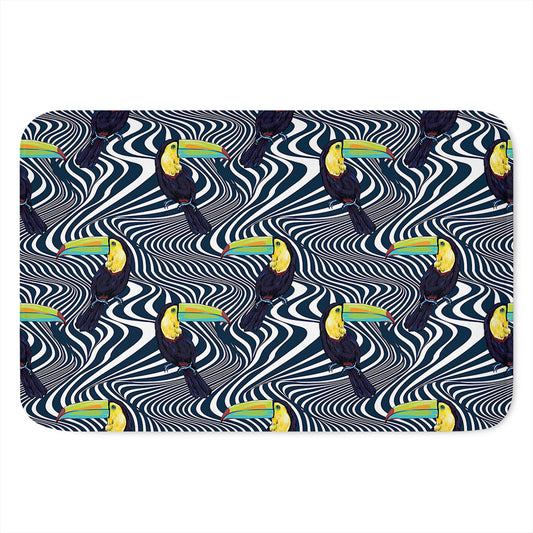 Illusion Toucan Print Indoor Door Mat