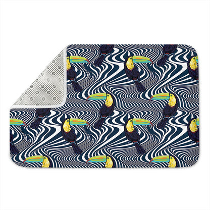 Illusion Toucan Print Indoor Door Mat