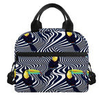 Illusion Toucan Print Insulated Lunch Bag