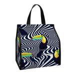 Illusion Toucan Print Insulated Lunch Tote