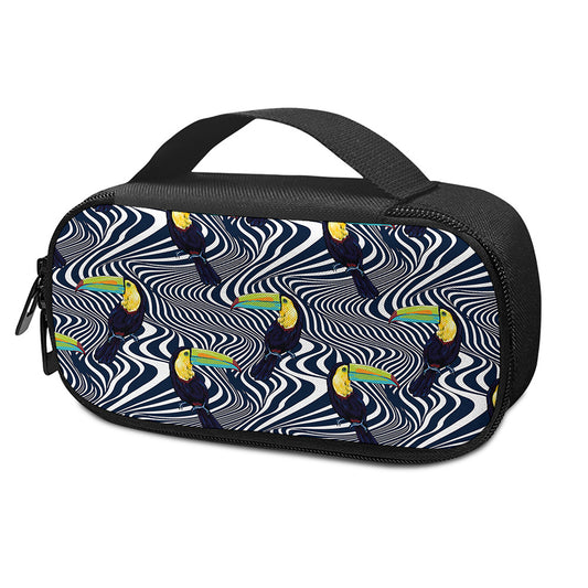 Illusion Toucan Print Insulin Cooler Travel Case