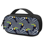 Illusion Toucan Print Insulin Cooler Travel Case