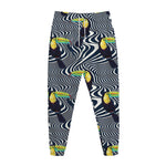 Illusion Toucan Print Jogger Pants