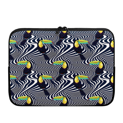 Illusion Toucan Print Laptop Sleeve