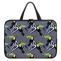Illusion Toucan Print Laptop Sleeve With Handle