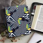 Illusion Toucan Print Leather Bible Cover