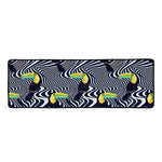 Illusion Toucan Print Long Kitchen Mat