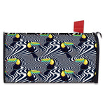Illusion Toucan Print Mailbox Cover