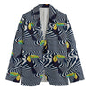 Illusion Toucan Print Men's Blazer