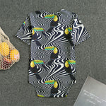 Illusion Toucan Print Men's Bodysuit