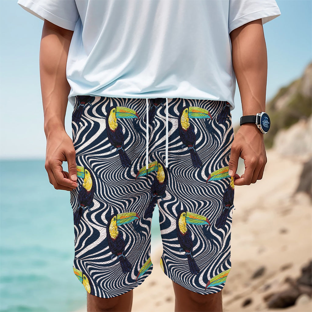 Illusion Toucan Print Men's Cargo Shorts