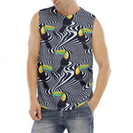 Illusion Toucan Print Men's Fitness Tank Top