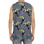 Illusion Toucan Print Men's Fitness Tank Top
