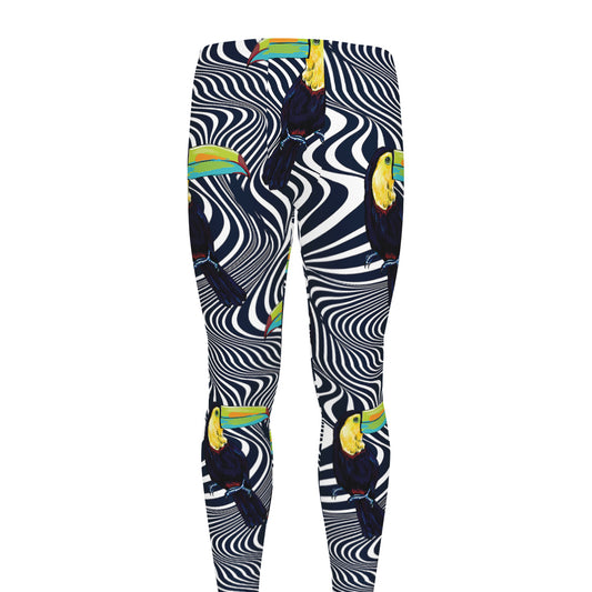 Illusion Toucan Print Men's leggings