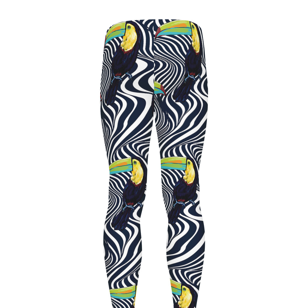 Illusion Toucan Print Men's leggings
