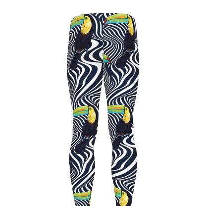 Illusion Toucan Print Men's leggings