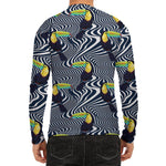 Illusion Toucan Print Men's Long Sleeve Rash Guard