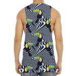 Illusion Toucan Print Men's Muscle Tank Top