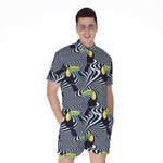 Illusion Toucan Print Men's Rompers