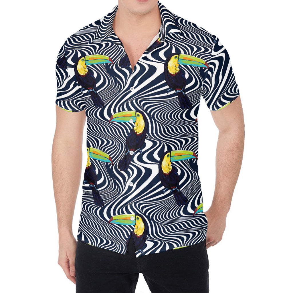 Illusion Toucan Print Men's Shirt