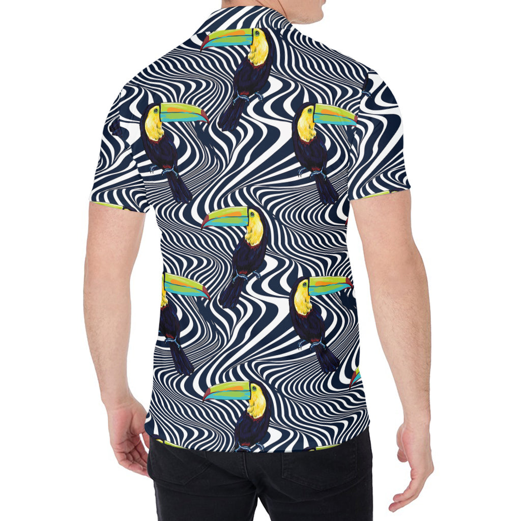 Illusion Toucan Print Men's Shirt