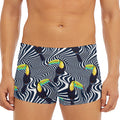 Illusion Toucan Print Men's Short Boxer Briefs