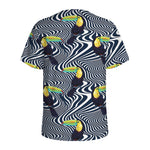 Illusion Toucan Print Men's Sports T-Shirt