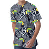 Illusion Toucan Print Men's Velvet T-Shirt